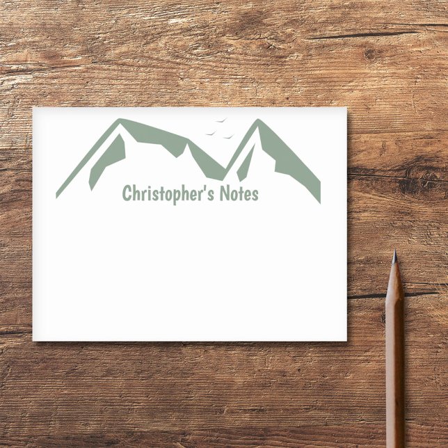 Grüne Berge Post-it Klebezettel (Green Mountains Post-it Notes)