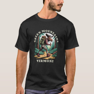 Grüne Berge Vermont VT Berge Wanderweg T-Shirt