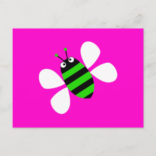 Grüne Biene Postkarte