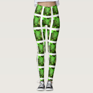 Grüne Bienenstock Leggings