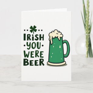 Grüne Bierkleeblatt-Irlandkarte Karte