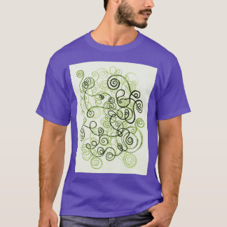 Grüne, Bio Linien, Wasserfarbe Pa T-Shirt