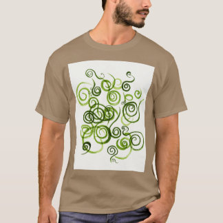 Grüne, Bio Linien, Wasserfarbe Pa T-Shirt