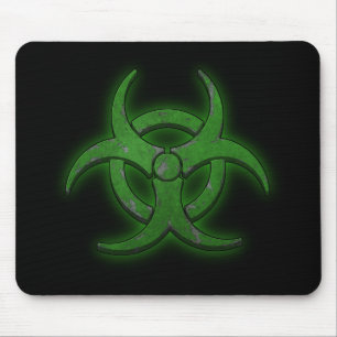 Grüne Biogefährdung Mousepad