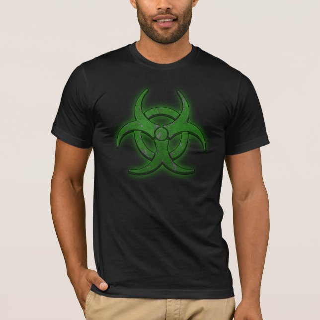 Grüne Biogefährdung T-Shirt (Vorderseite)
