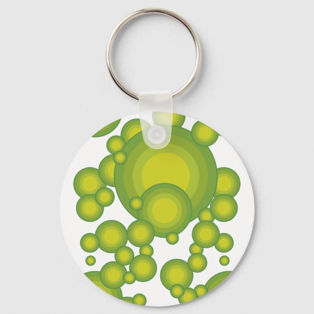 Grüne Blasen Schlüsselanhänger (Vorderseite)