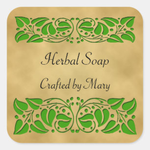 Grüne Blätter Aufkleber für das benutzerdefinierte