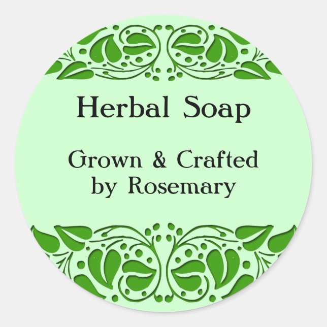 Grüne Blätter Aufkleber für das benutzerdefinierte (Vorderseite)