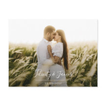 Grüne Blätter Blumenzange RSVP Postkarte