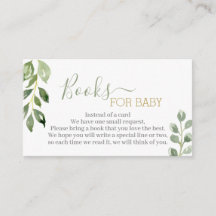 Grüne Blätter bringen eine Bucheintragungskarte mi