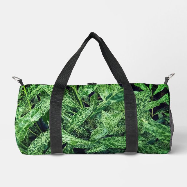 Grüne Blätter Duffle Bag (Vorderseite)