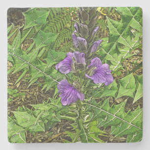 GRÜNE BLÄTTER: EINFLÜSSE IN DEN INTERESSANTEN INTE STEINUNTERSETZER