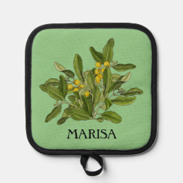 Grüne Blätter Elegant Topflappen