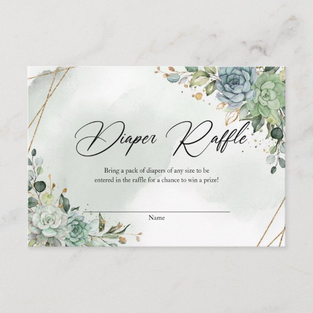 Grüne Blätter Eukalyptus Blattgold Begleitkarte (Vorderseite)