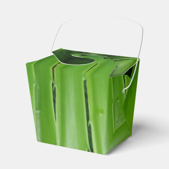 Grüne Blätter Feld "Nutzen" Geschenkschachtel (Vorderseite)