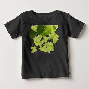 Grüne Blätter für Weintrauben Baby T-shirt