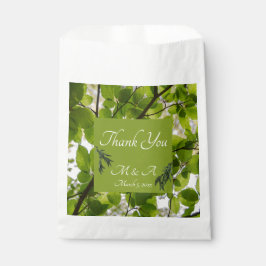 Grüne Blätter Gastgeschenk Hochzeit Bags Geschenktütchen