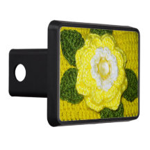 Grüne Blätter Gelbe Rose Kunsthandwerk Crochet Pri