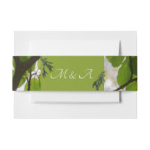 Grüne Blätter Hochzeitsband