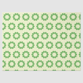 Grüne Blätter in einem gelben Kreis Seidenpapier