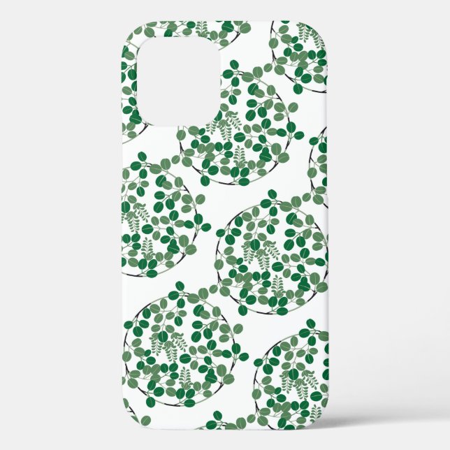Grüne Blätter, japanisches Design Case-Mate iPhone Hülle (Rückseite)