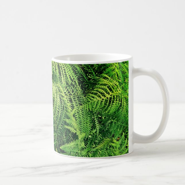 Grüne Blätter Kaffeetasse (Rechts)
