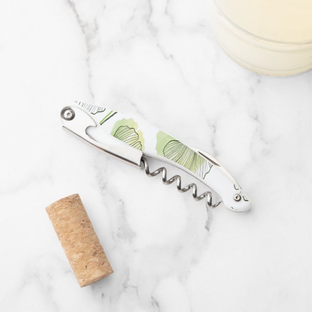 Grüne Blätter Kellnermesser (Vorderseite)