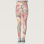 Grüne Blätter mit rosa Farbton Leggings<br><div class="desc">Dieses elegante und feminine Muster ist perfekt für die stilvolle und trendige Frau. Die Blume und Blätter sind in handbemaltem Korallenrosa, mittelrosa, kastanienbraun, goldgelb, waldgrün und auf einem rosafarbenen Hintergrund gehalten. Es ist ein Land, hübsch, niedlich, einzigartig, künstlerisch und modern, die perfekte Ergänzung zu Ihrem persönlichen Stil. Stilisieren Sie mit...</div>