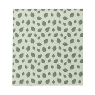 Grüne Blätter, nahtloses Muster Notizblock