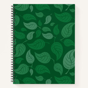 Grüne Blätter Notizbuch
