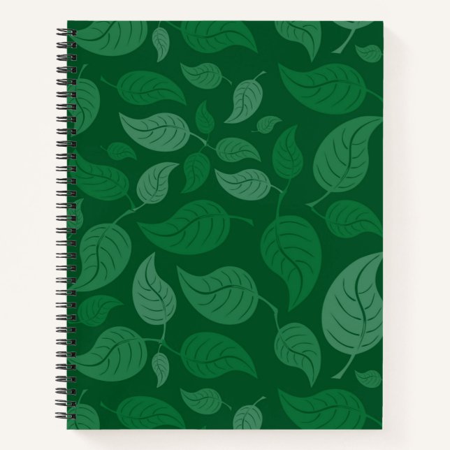 Grüne Blätter Notizbuch (Vorderseite)