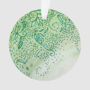 Grüne Blätter Ornament