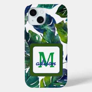 Grüne Blätter Philodendron Foliage Botanical Case-Mate iPhone Hülle