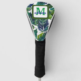Grüne Blätter Philodendron Foliage Botanical Golf Headcover