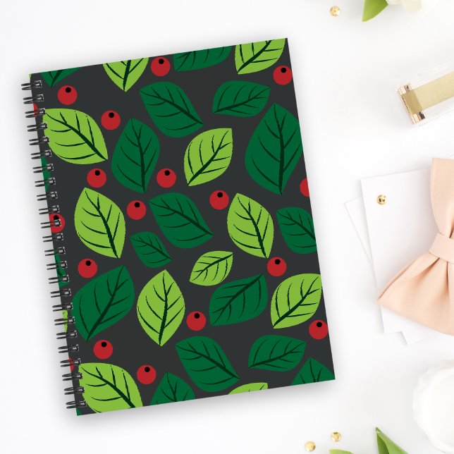 Grüne Blätter, rote Berries, Muster von Blätter Planer (Von Creator hochgeladen)