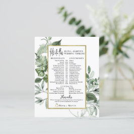 Grüne Blätter Skripttext Hochzeitstag Zeitleiste