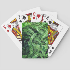 Grüne Blätter Spielkarten