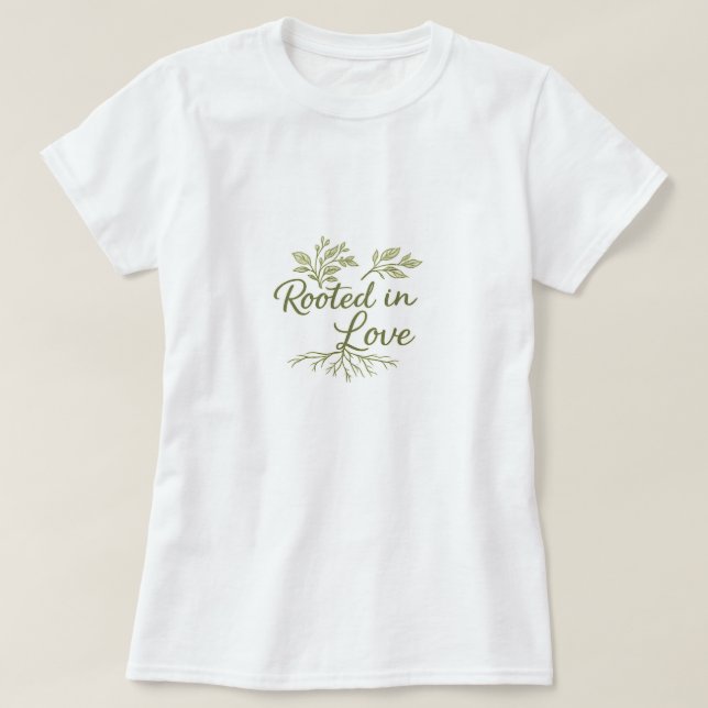 Grüne Blätter  T-Shirt (Design vorne)