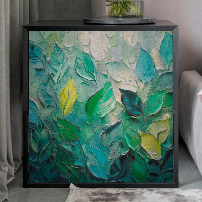 Grüne Blätter Texturierte Entpackungsartikel Seidenpapier (Von Creator hochgeladen)