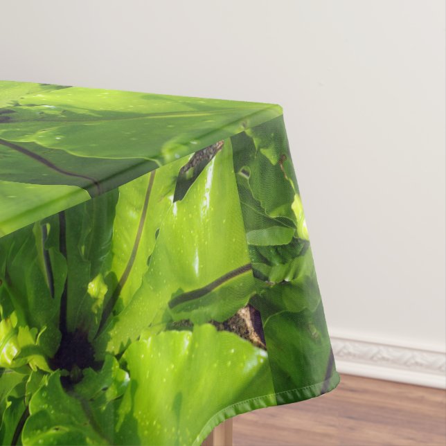 Grüne Blätter, Tischdecke (Beispiel)