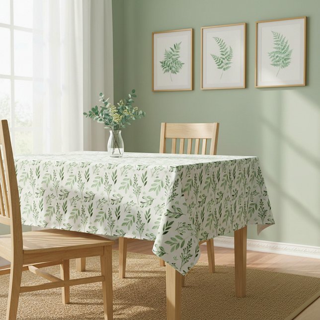 Grüne Blätter Tischdecke (Von Creator hochgeladen)