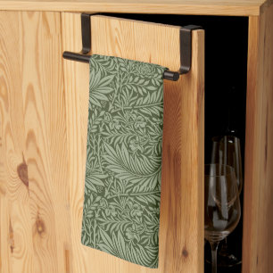 Grüne Blätter Vintager Abstrakter Hintergrund Geschirrtuch