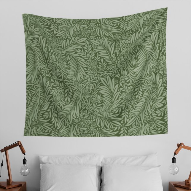 Grüne Blätter Vintager Abstrakter Hintergrund Wandteppich (Von Creator hochgeladen)