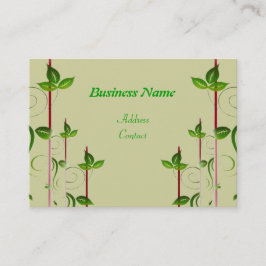 Grüne Blätter Visitenkarte