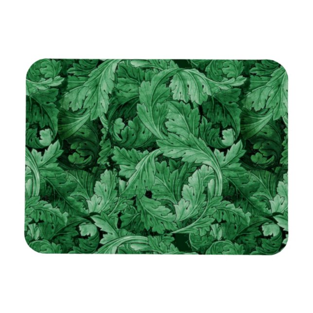 Grüne Blätter (von William Morris) Magnet (Horizontal)