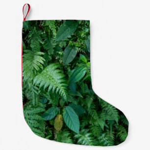Grüne Blattfarbe Kleiner Weihnachtsstrumpf