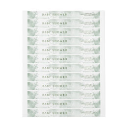 Grüne blaue Hydrangea Die Junge Baby-Dusche