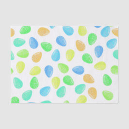 GRÜNE BLAUE ORANGE AQUA WATERCOLOR EASTER SEIDENPAPIER