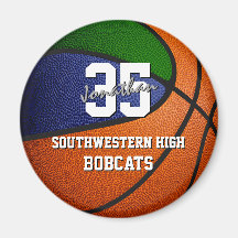 Grüne blaue Sportmannschaften Farben Geschenke Bas