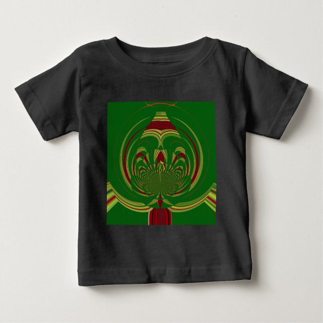 Grüne Blume Baby T-shirt (Vorderseite)